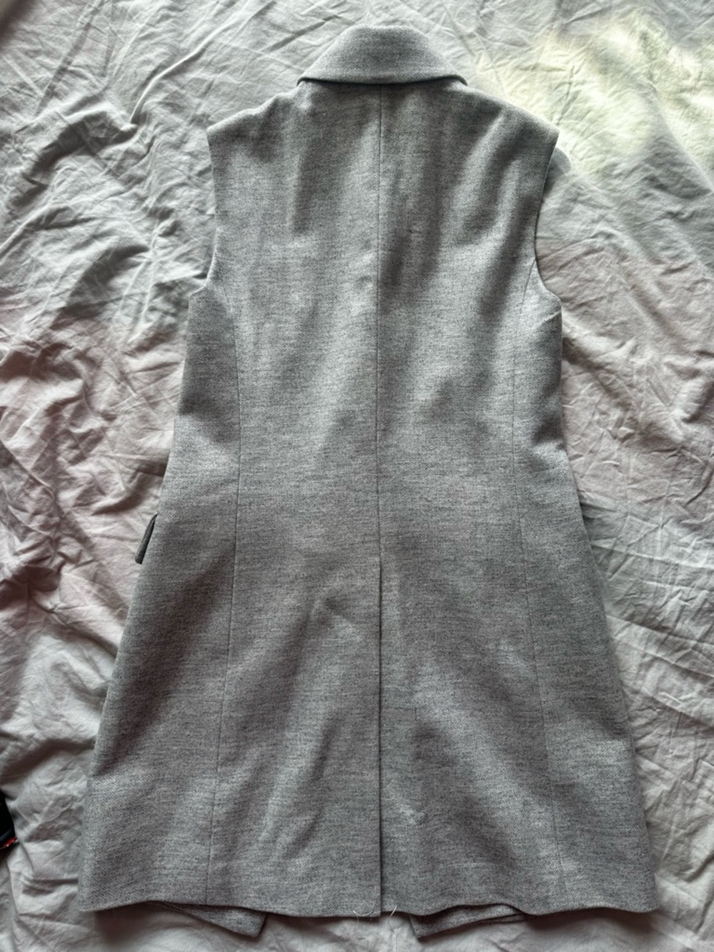 Club Monaco Grey Double Breasted Long Vest Blazer Tailored XS - Picture 13 of 14